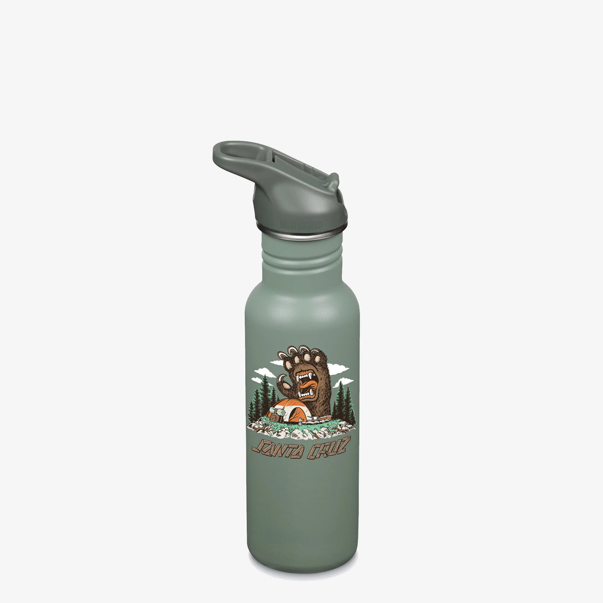 18oz Classic with Flip Seal Sport Cap - Santa Cruz - Screaming Grizzly